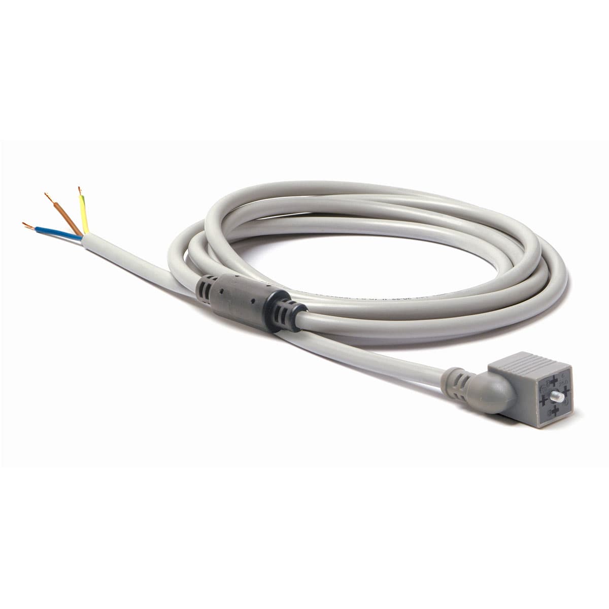 Conector estándar industrial 9,4 mm con cable y puente rectificador en línea Mod. 125