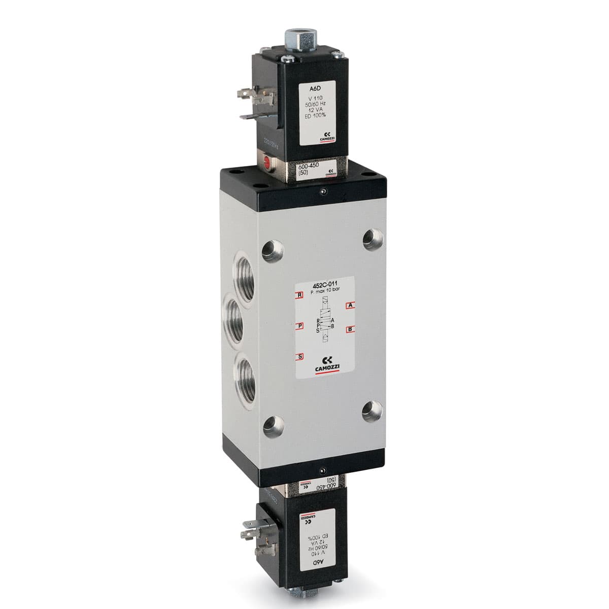 Electroválvula 5/2 vías de G1/2, biestable - Mod. 452... (imagen 3)