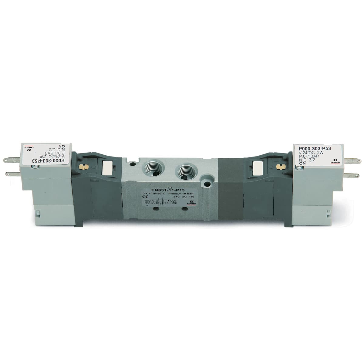Válvula electro-neumática biestable, 3 pos. sol. P, W - tamaño 16