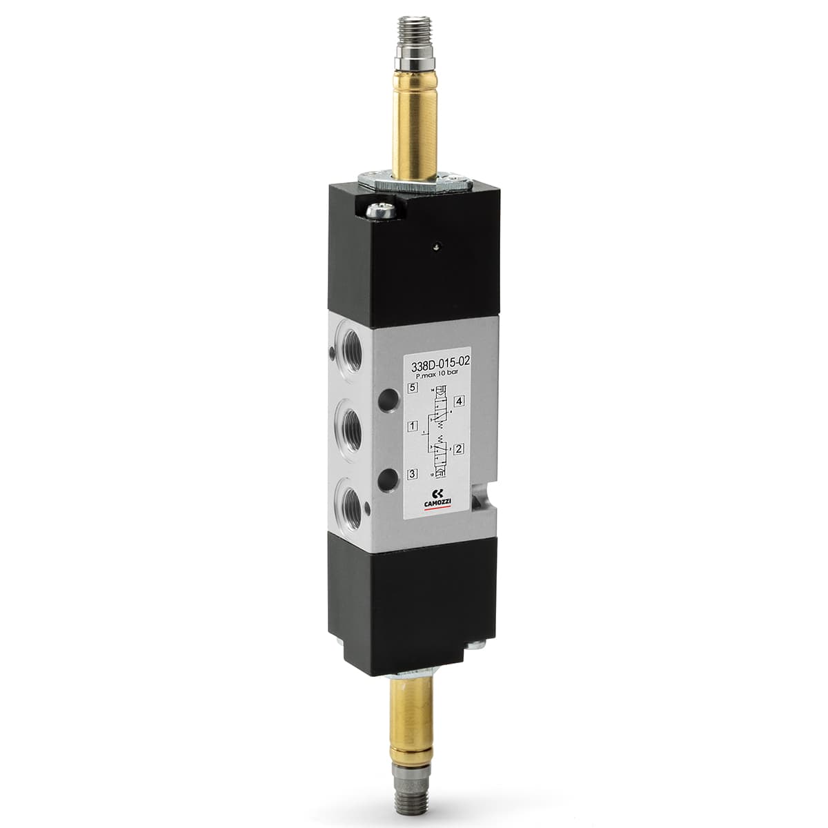 Electroválvula 2x3/2 vías de G1/8 - Mod. 338D..., 348D... y 398D...