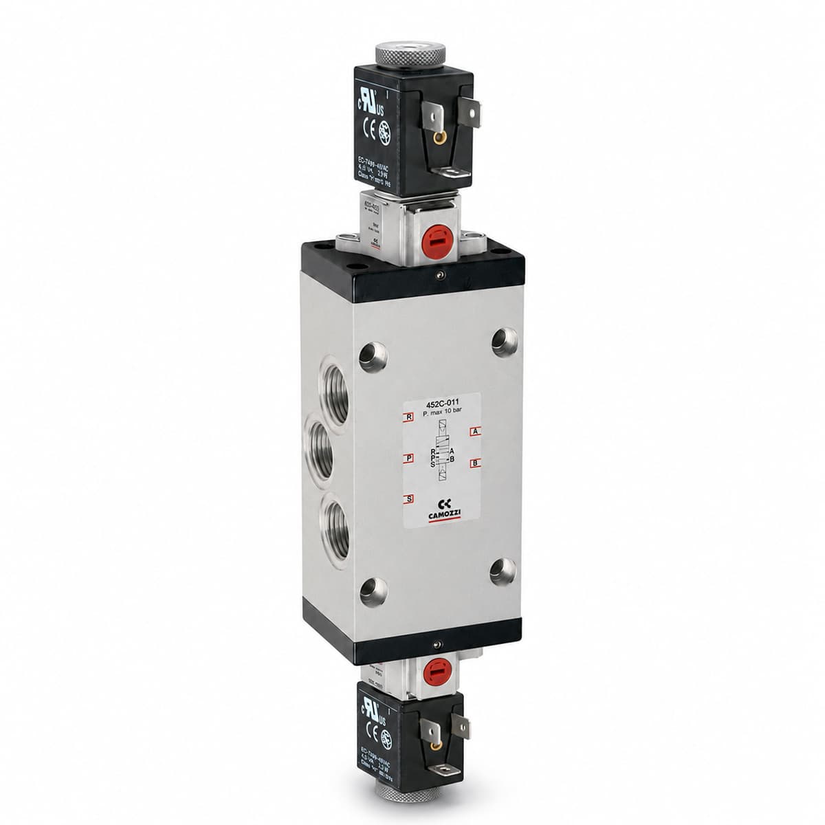 Electroválvula 5/2 vías de G1/2, biestable - Mod. 452... (imagen 2)