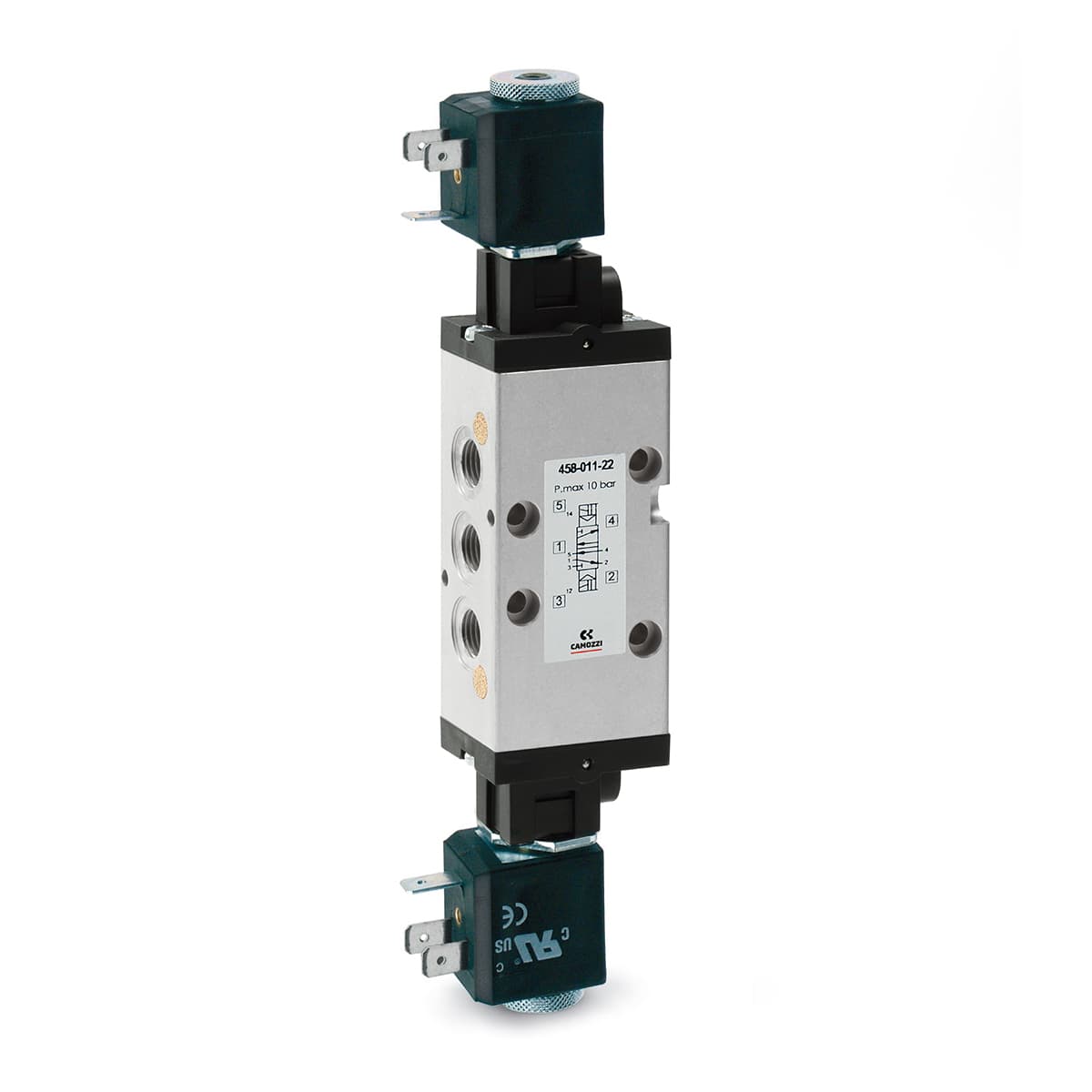 Electroválvula 5/2 vías de G1/8, biestable - Mod. 458... (imagen 2)