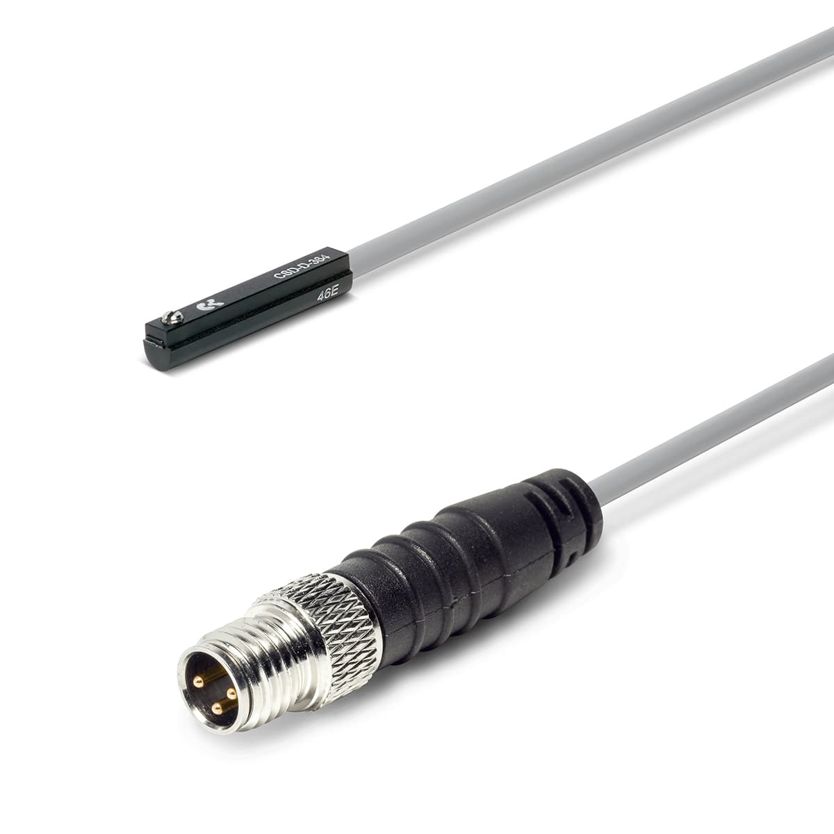 Sensores magneticos, conector macho M8 3 polos, ranura D, rectos Mod. CSD-D-M8