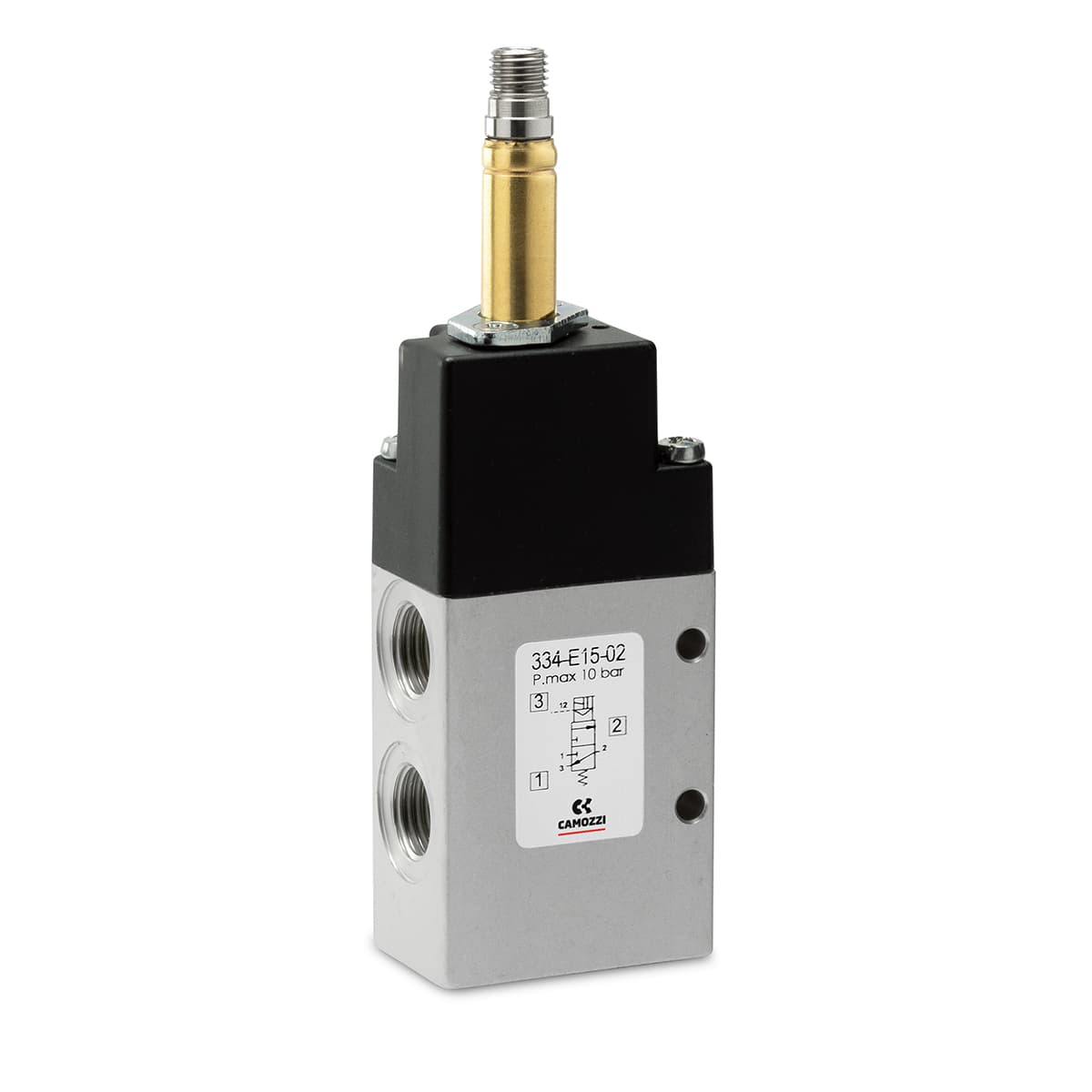 Electroválvula 3/2 vías, G1/4 monoestable - Mod. 334... y Mod 344...