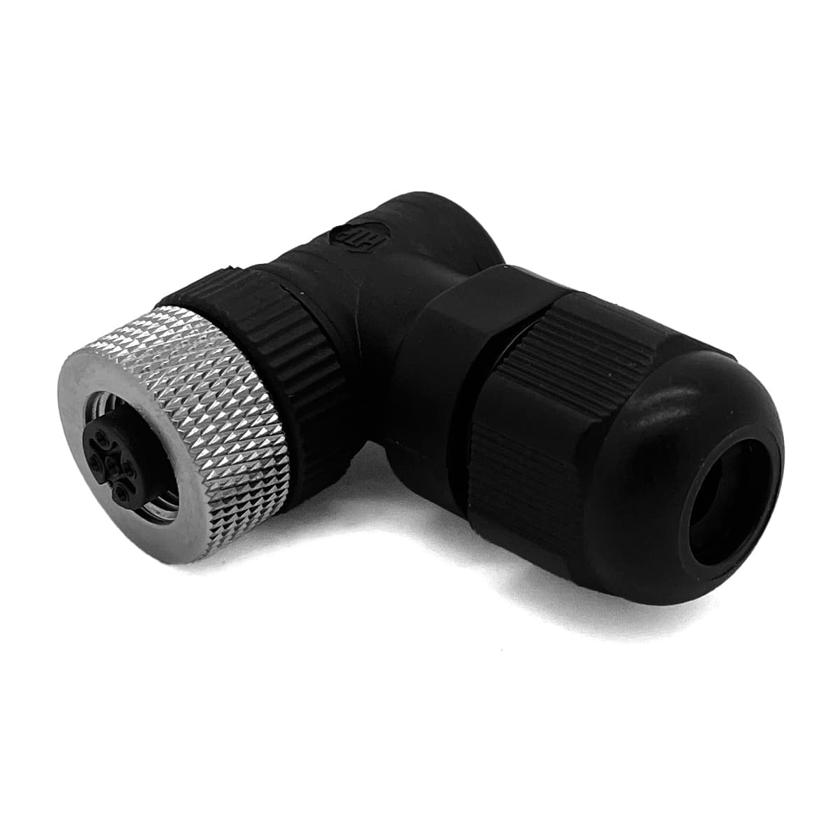 Conector M12, 5 pines, hembra, angular Mod. CS-LR05HC