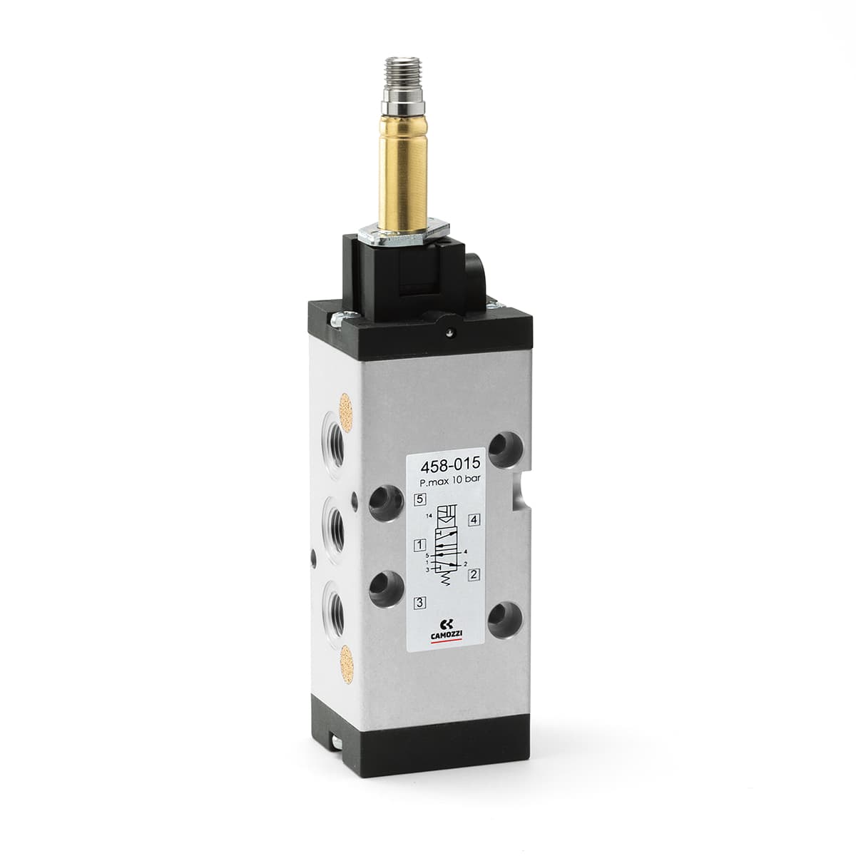 Electroválvula 5/2 vías de G1/8, monoestable - Mod. 458...