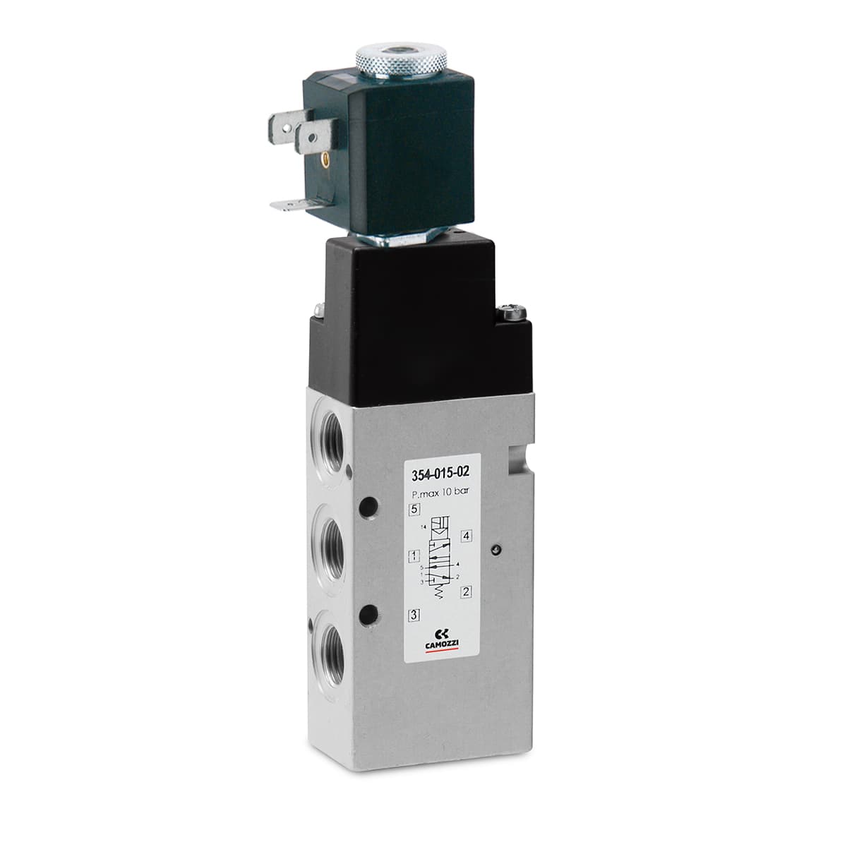 Electroválvula 5/2 vías de G1/4 monoestable - Mod. 354... (imagen 2)