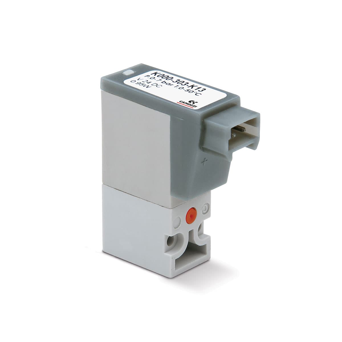 Electroválvula de 3/2 vías NC (con conector a 90°)