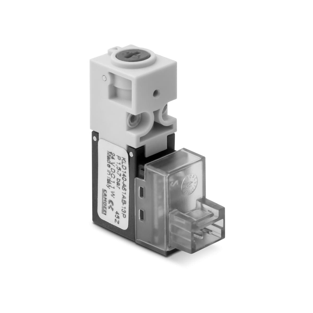 Elevtroválvula KLD de 3/2 vías conexión eléctrica 90°