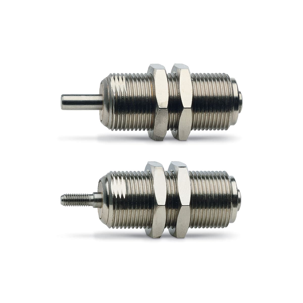 Minicilindros compactos Simple efecto Ø 6, 10, 16 - Carreras 5, 10, 15 mm Con racor super-rápido incorporado Ø 4 y M5