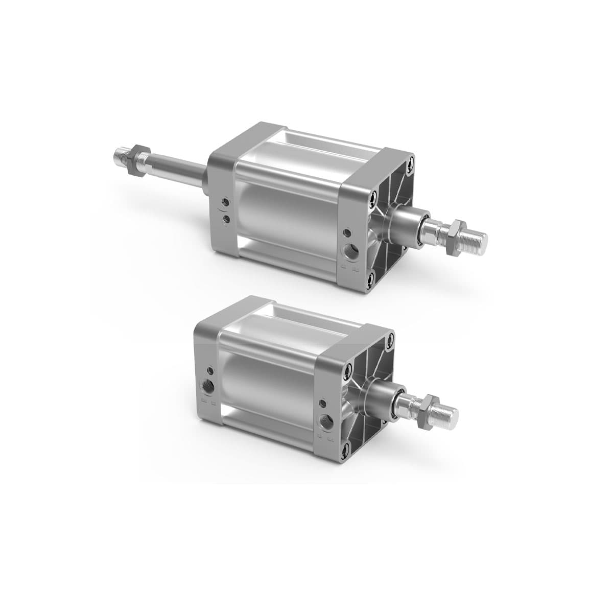 Cilindros perfil en aluminio Doble efecto, amortiguados, magnéticos Ø 160 - 200 mm