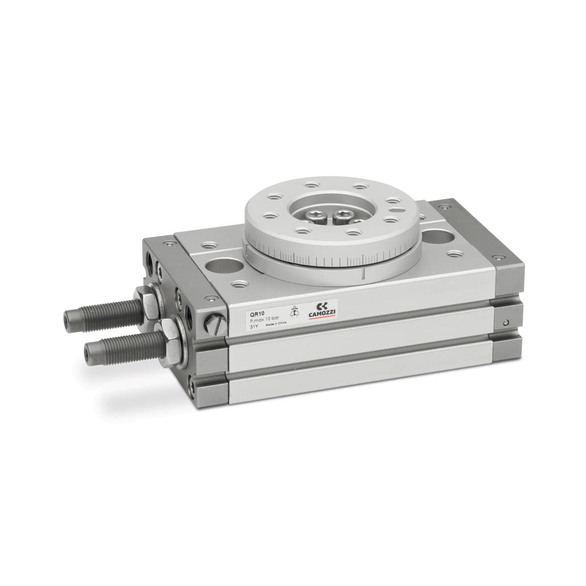 Actuadores rotativos con sistema piñón y cremallera Magnético, com amortecimento regulável Ø 7, 10, 20, 30, 50 mm Ângulo rotacional: 0 - 190°