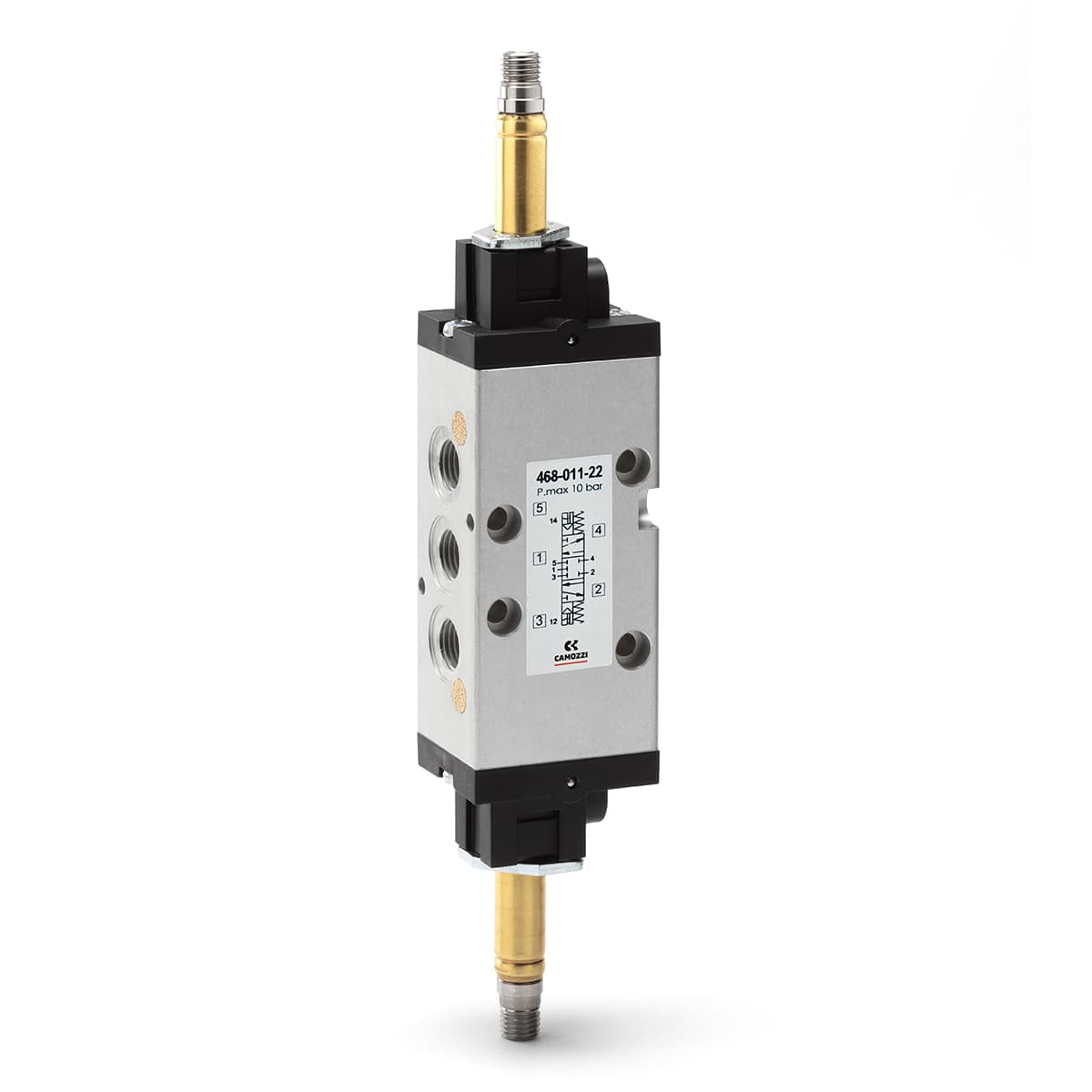 Electroválvula 5/3 vías de G1/8 - Mod. 468 y Mod. 478