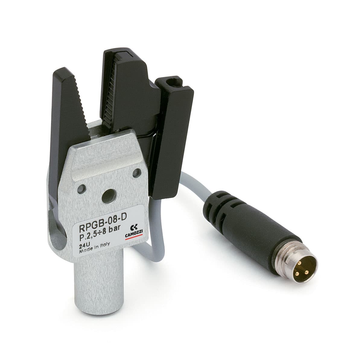 Pinzas dedos planos con ranura sensor