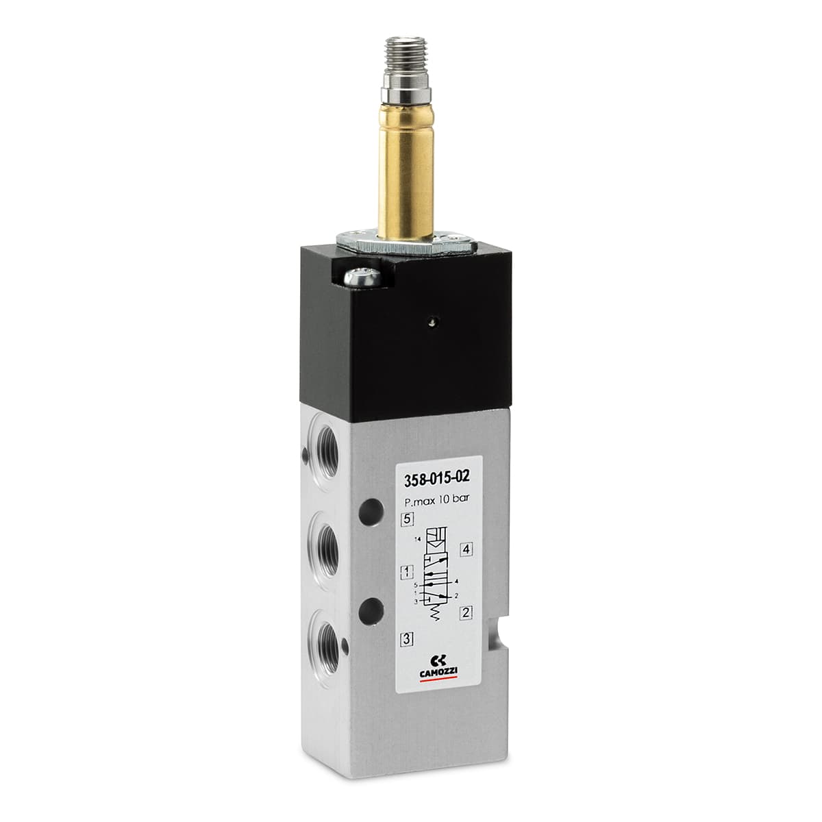 Electroválvula 5/2 vías de G1/8 monoestable - Mod. 358...