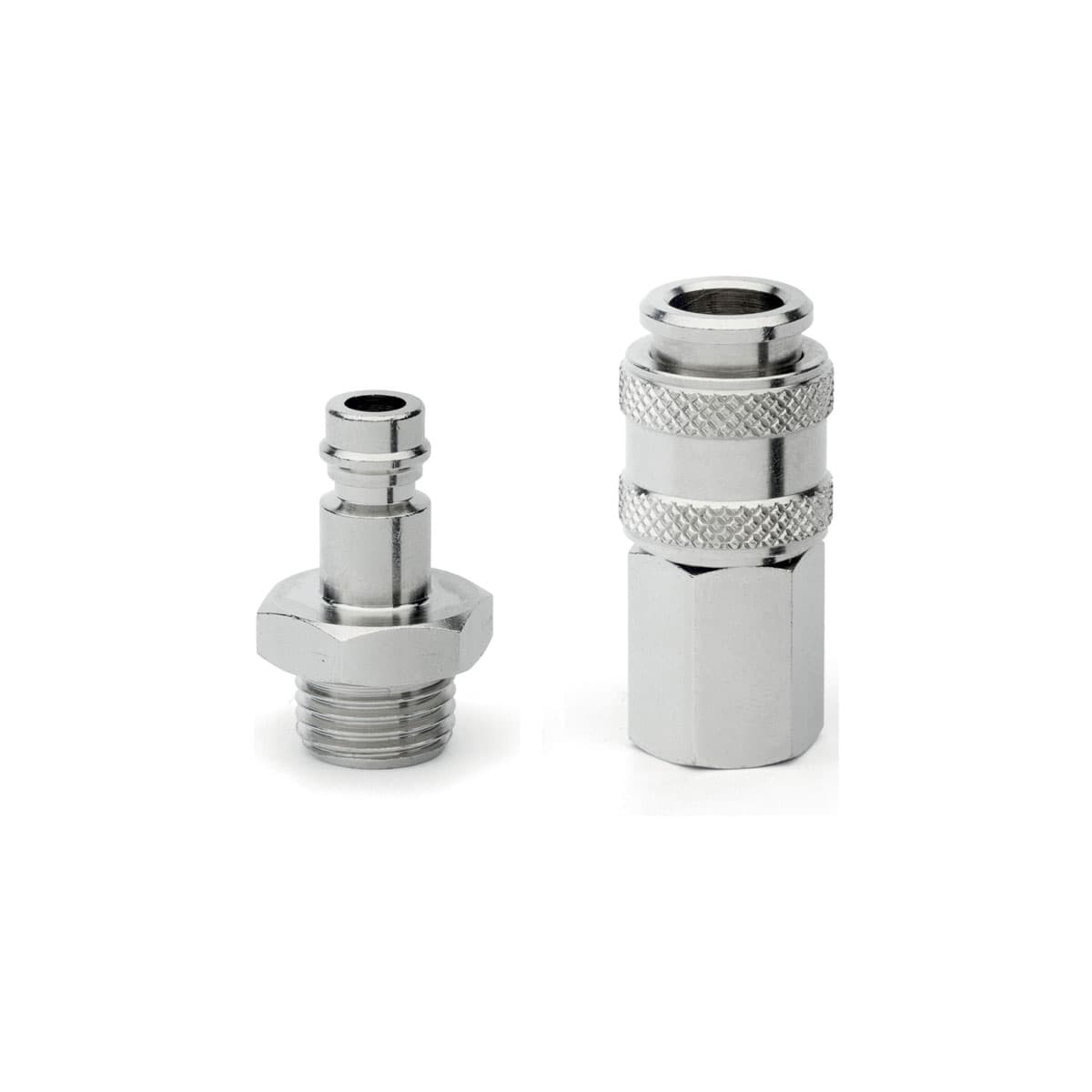 Enchufes rápidos para la refrigeración de moldes de inyección de plástico Diámetros nominales: 5, 7 mm Conexiones: G1/8, G1/4, G3/8