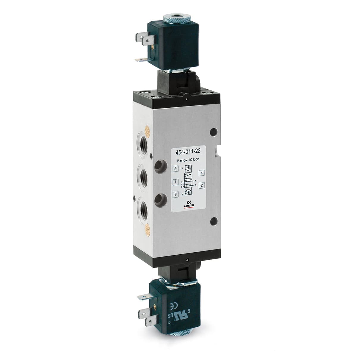 Electroválvula 5/2 vías de G1/4, biestable - Mod. 454... (imagen 2)