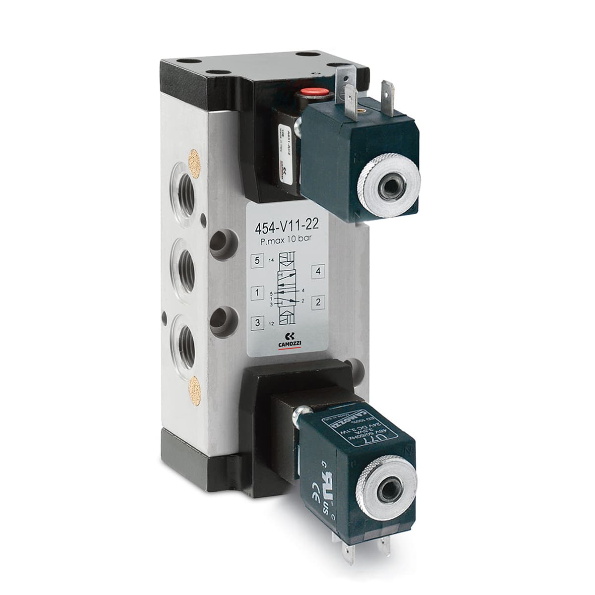 Electroválvula 5/2 vías de G1/4, biestable - Mod. 454... (imagen 2)