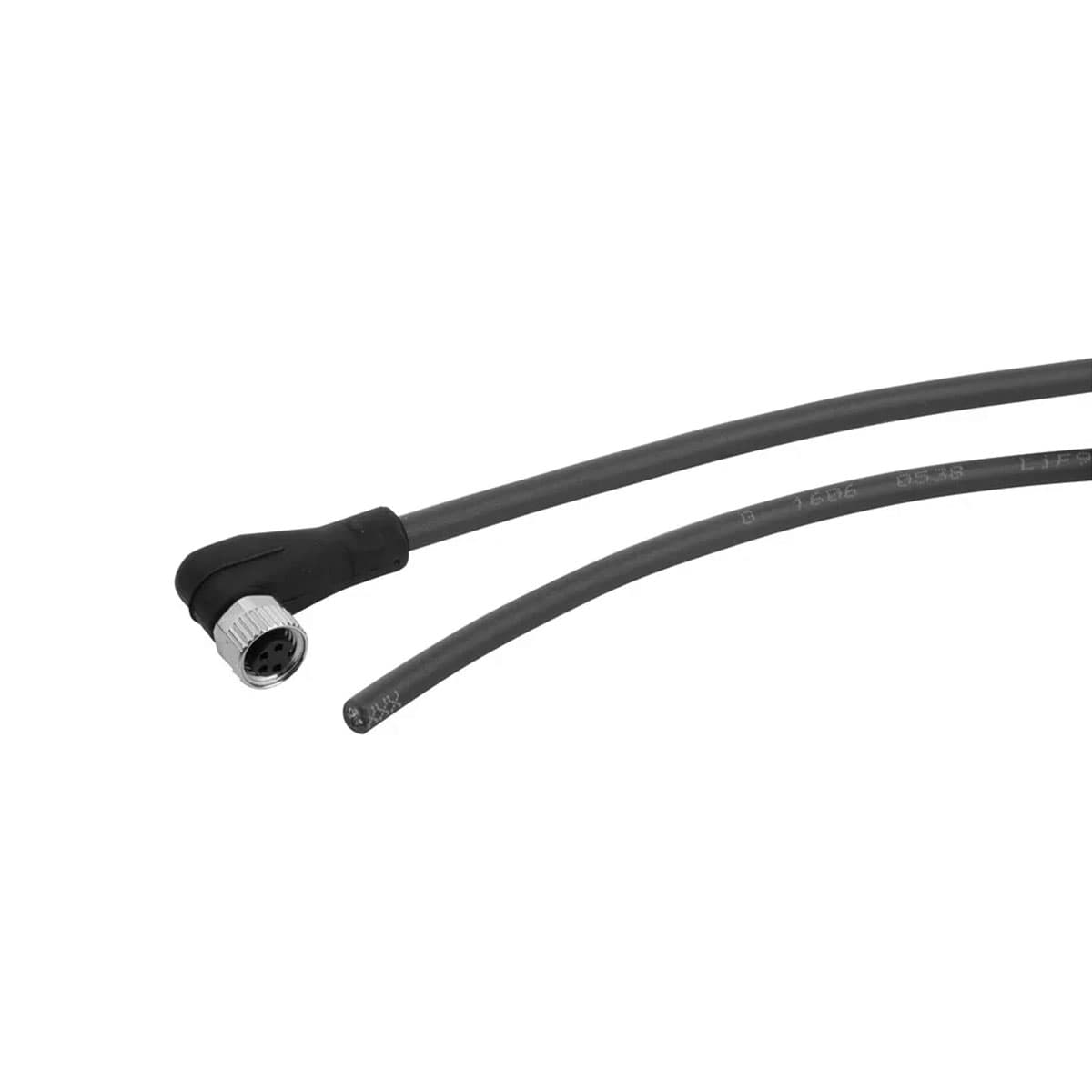 Cable con conector de 90°, M8 / 6 pines Mod. CS-DR06HB-E*