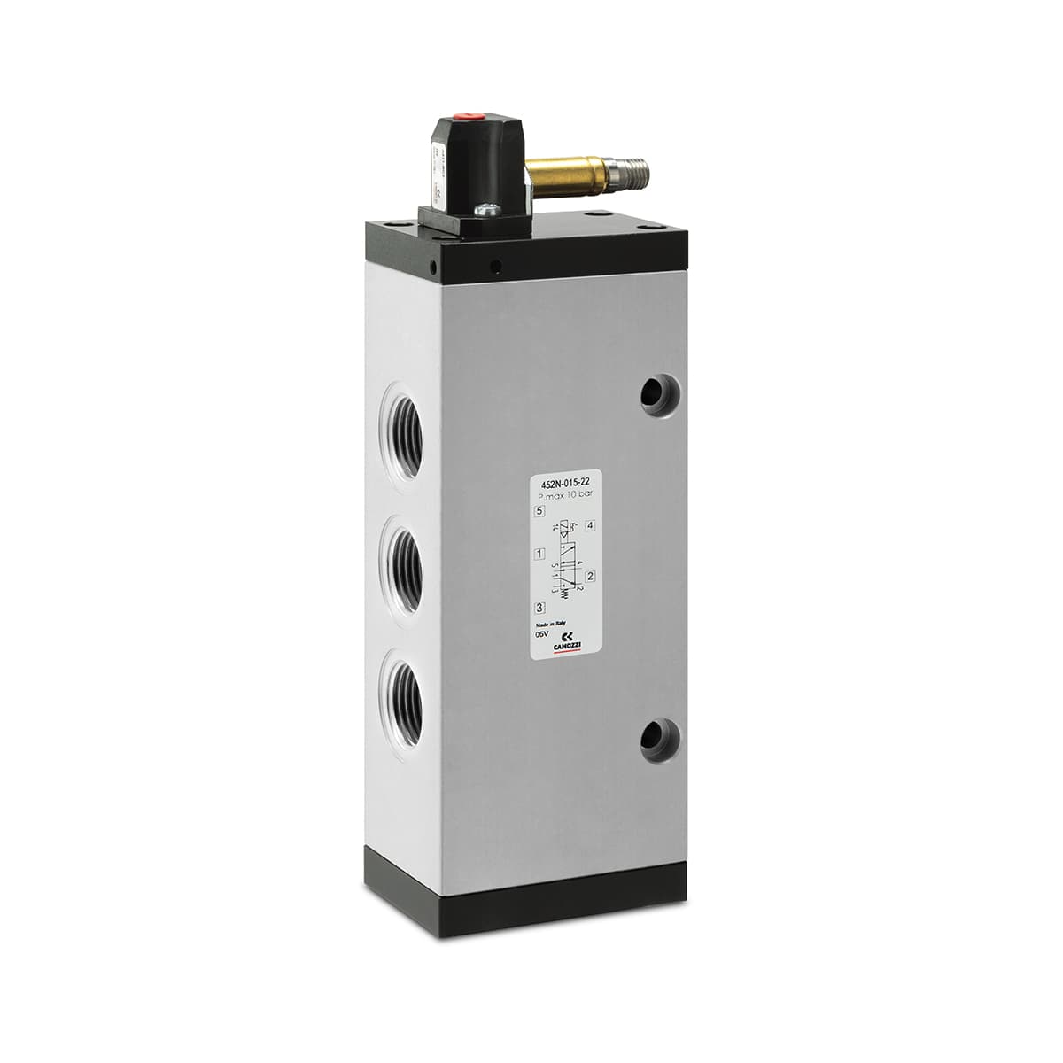 Electroválvula 5/2 vías de G1/2, monoestable - Mod. 452N-...