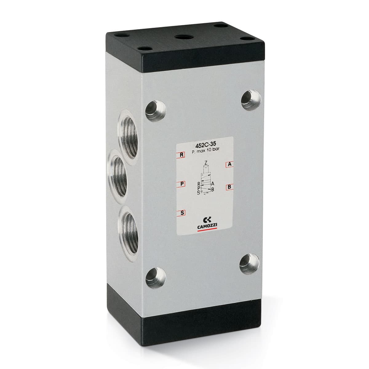 Válvula 5/2 vías conexiones de G1/2, biestable - Mod. 452C