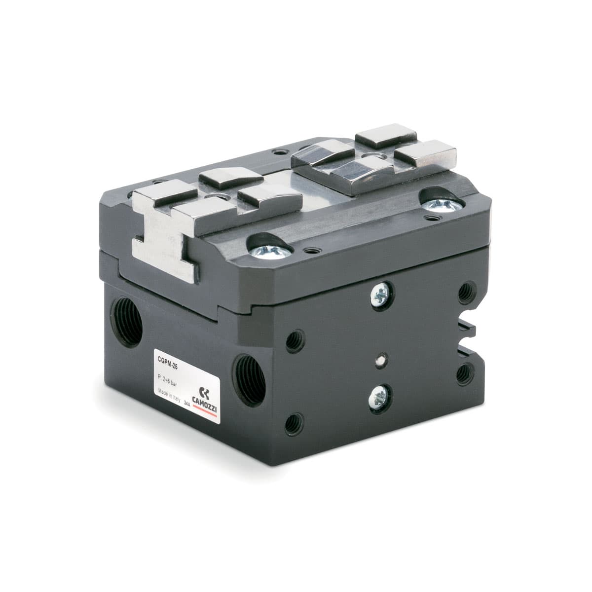 Pinzas paralelas autocentrables con guía-H Simple y doble efecto, magnéticas, autocentrables Embolos: ø 16, 20, 25, 32, 40