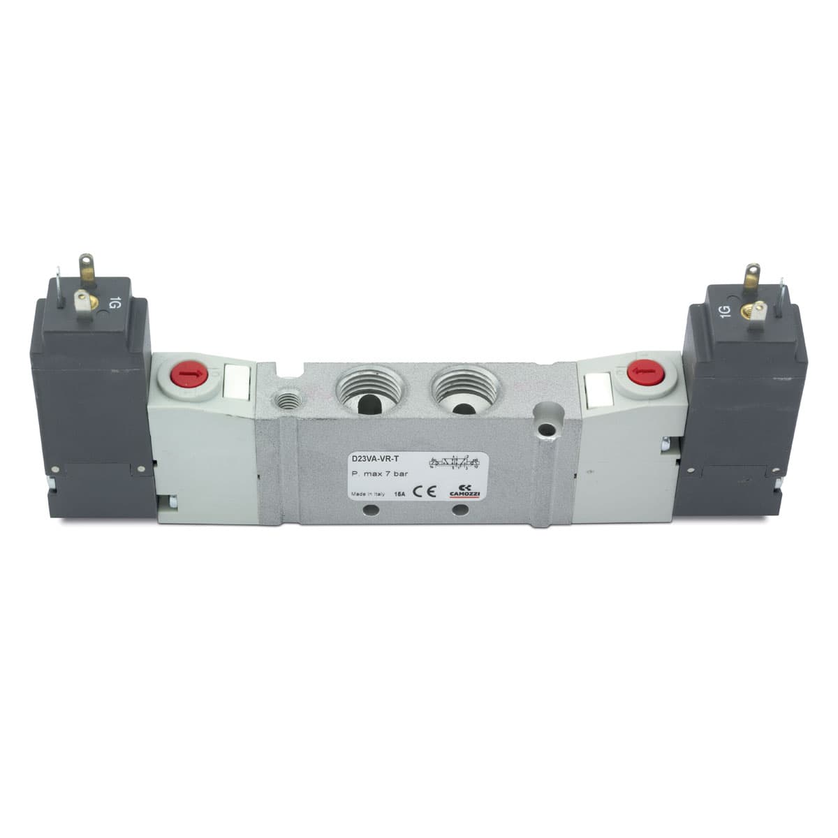 5/3 - way solenoid valve with 15 mm coil - size 16