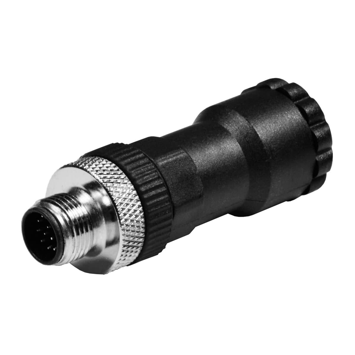Conector M12, 12 pines, macho, recto Mod. CS-LM12HC
