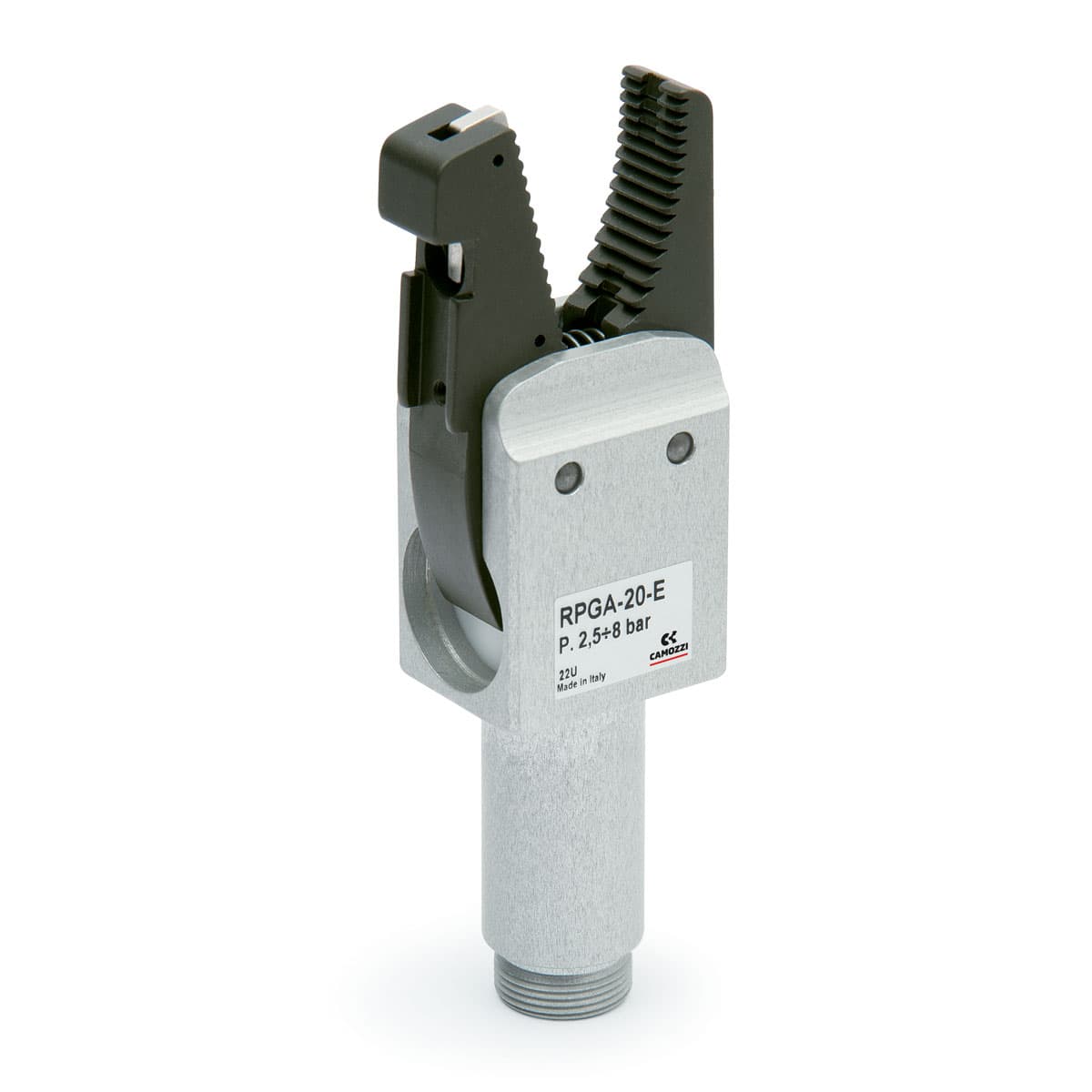 Pinza dedo curvo con ranura sensor