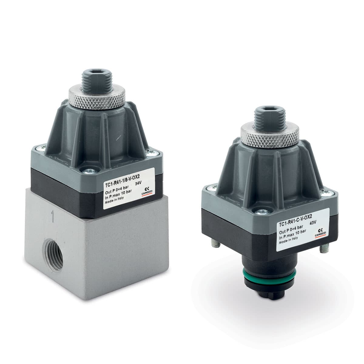 Microreguladores de presión Para aplicaciones con oxigeno, sin alivio Puertos: construcción de cartucho, G1/8 y 1/8 NPTF
