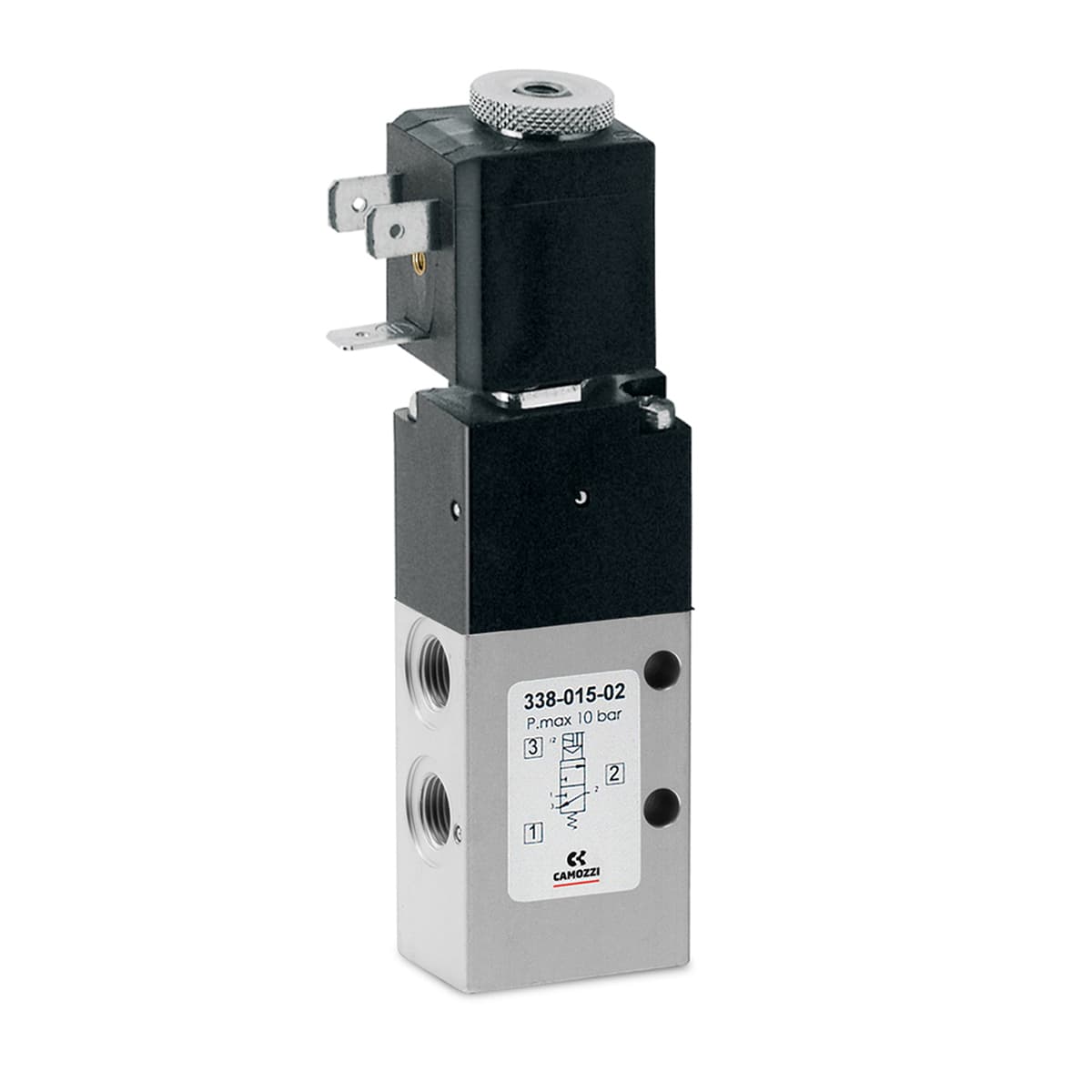 Electroválvula 3/2 vías, G1/8 monoestable - Mod. 338... y Mod 348... (imagen 2)