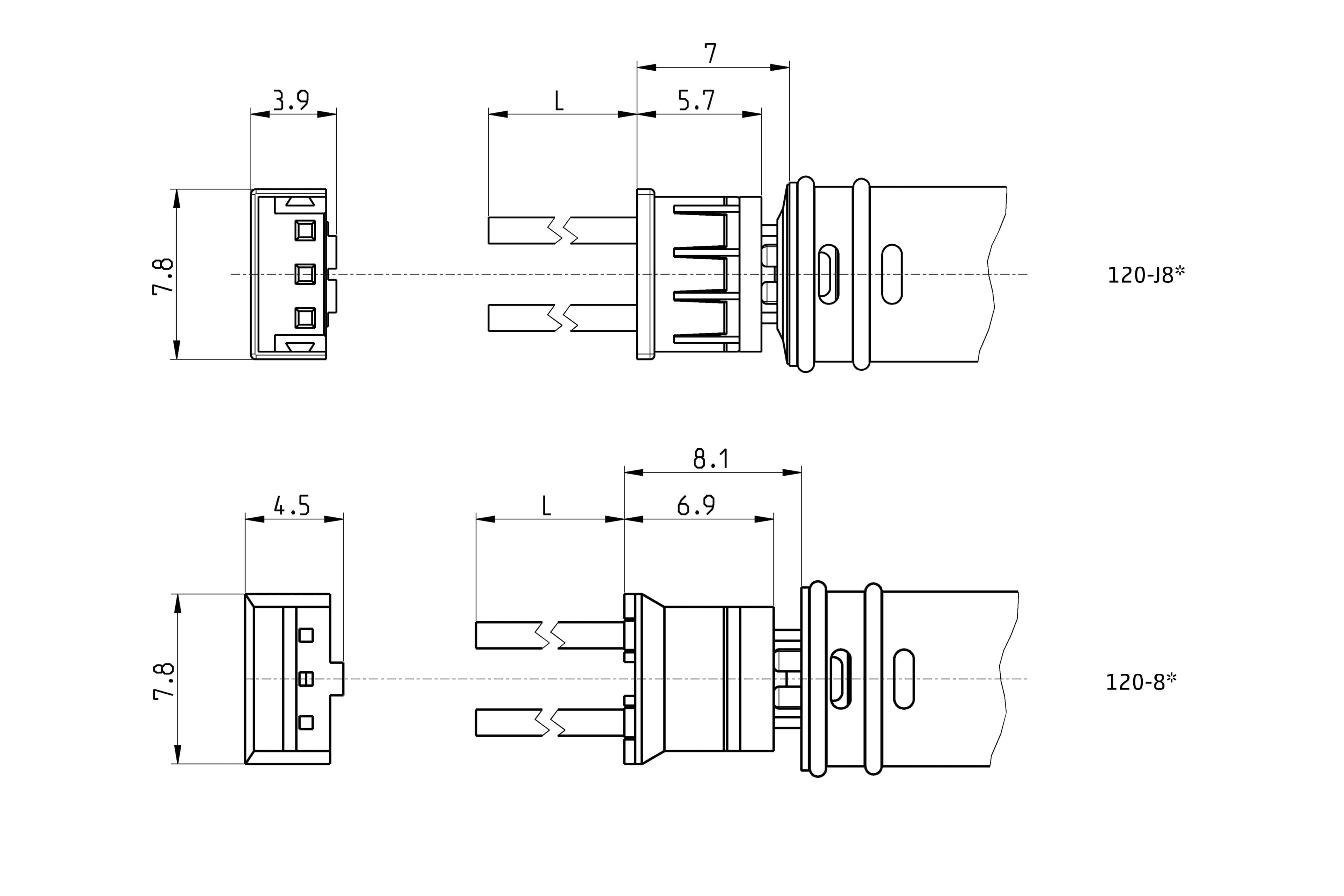 Conector Mod. 120-J