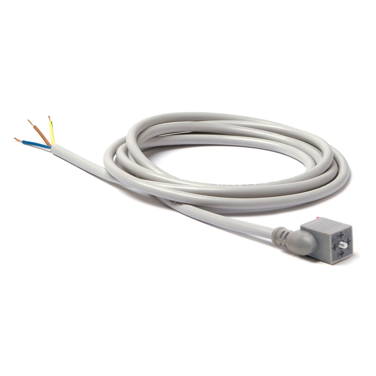 Conector estándar industrial 9,4 mm con cable en línea Mod. 125