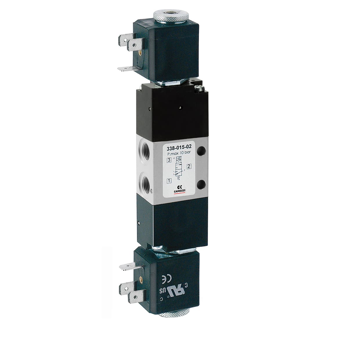 Electroválvula 3/2 vías de G1/8 biestable - Mod. 338... (imagen 2)