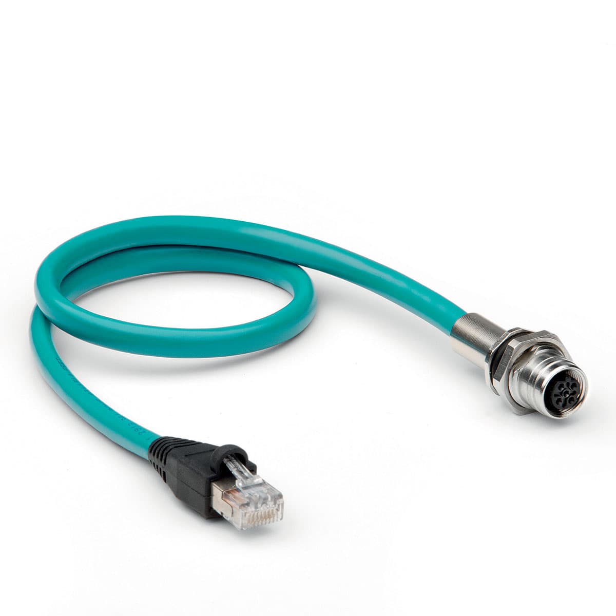 Adaptador y soporte de panel RJ45 a M12 Mod. CS-SE04HB-F050