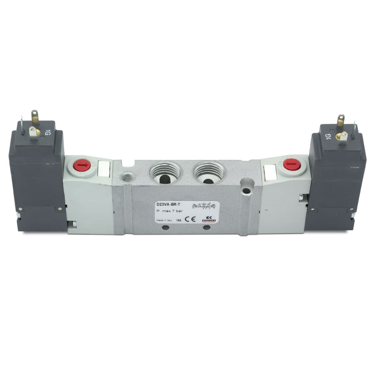 5/2-way solenoid valve, bistable with 15 mm coil - size 16