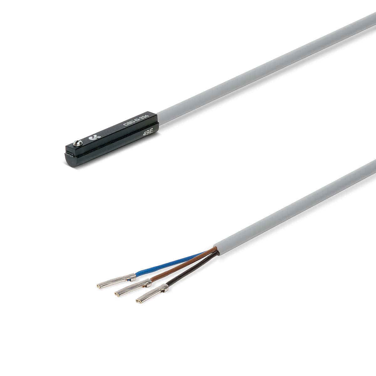 Sensores magnéticos, cable 3 hilos, ranura en D Mod. CSD-D