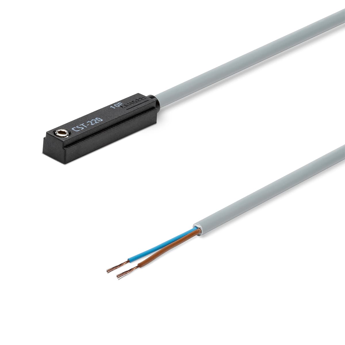 Sensores magnéticos de proximidad con cable de 2 o 3 hilos para ranura en T Mod. CST