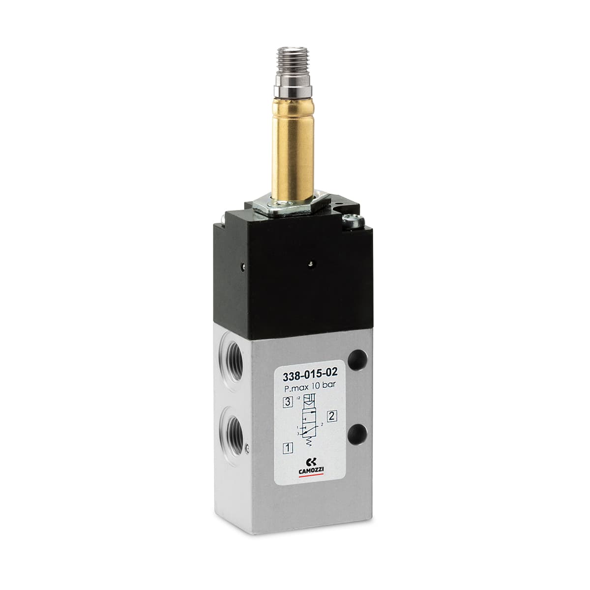 Electroválvula 3/2 vías, G1/8 monoestable - Mod. 338... y Mod 348...