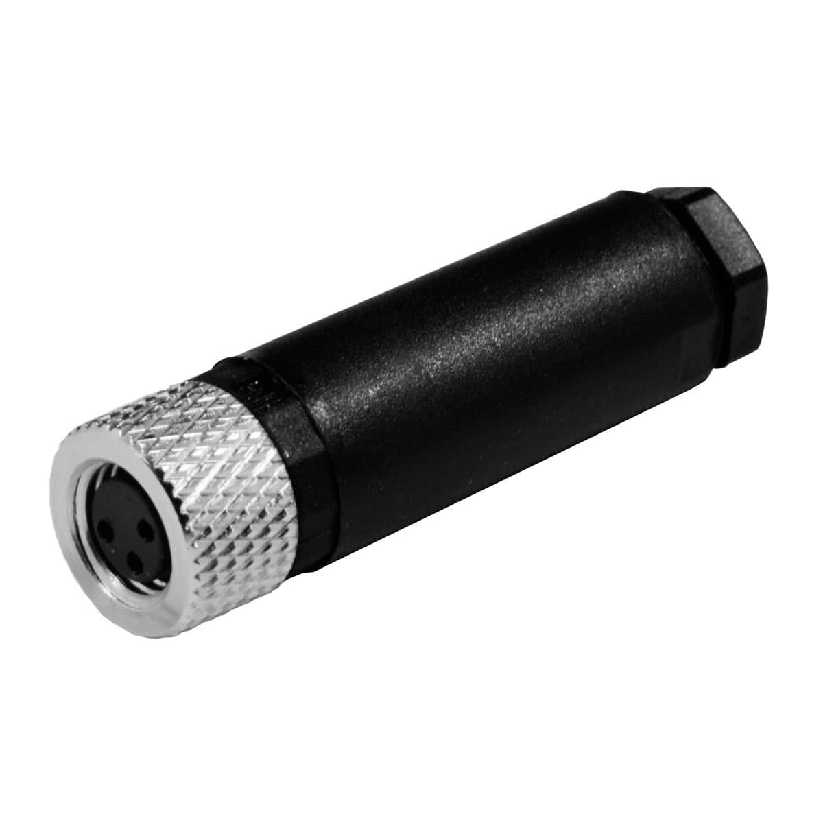 Conector M8, 3 pines, hembra, recto Mod. CS-DF03HB